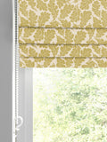 Land & Shore oak leaf roman blind yellow, imported from the UK