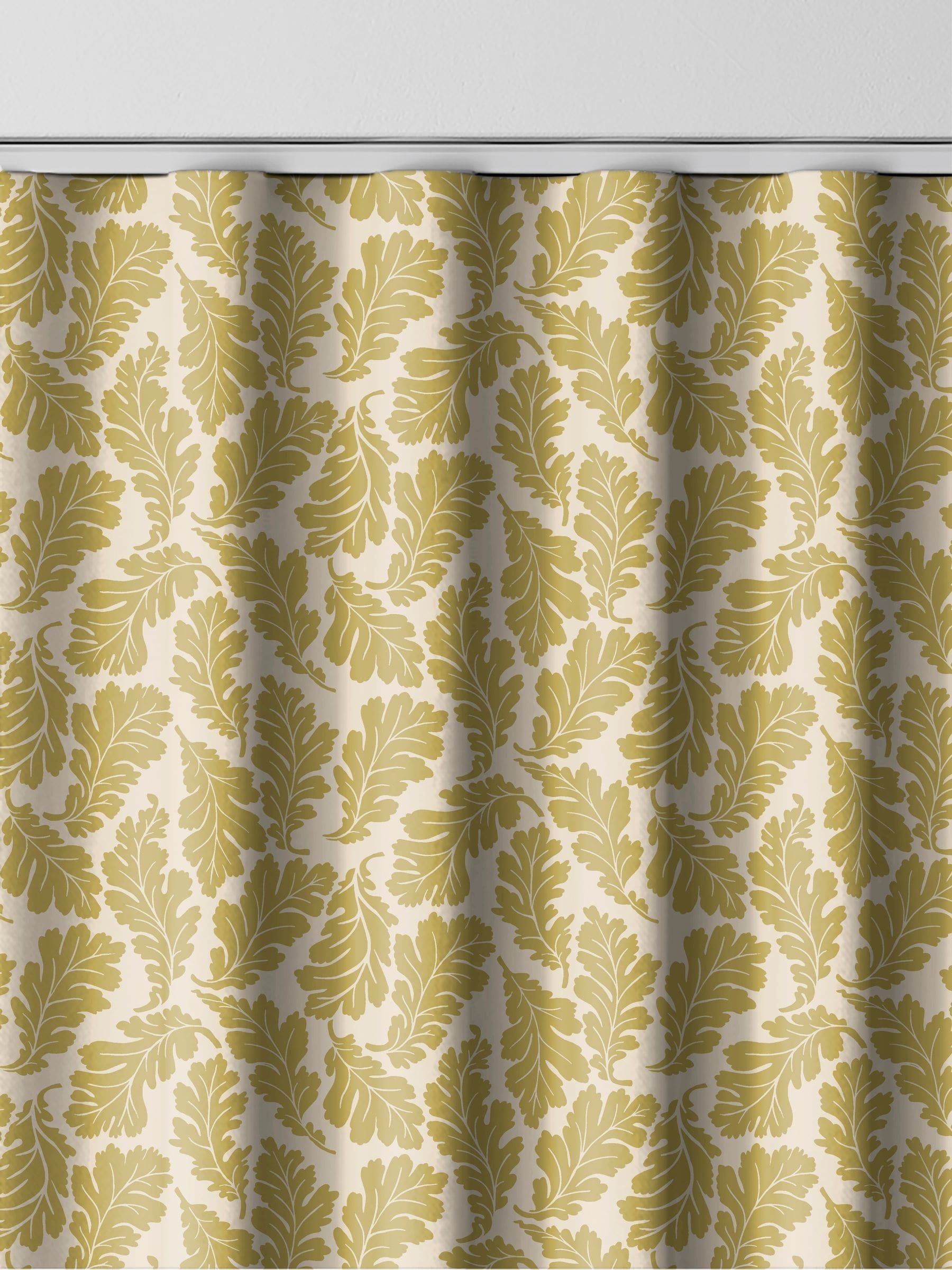 Land & Shore oak leaf made to measure curtain yellow (British brand)