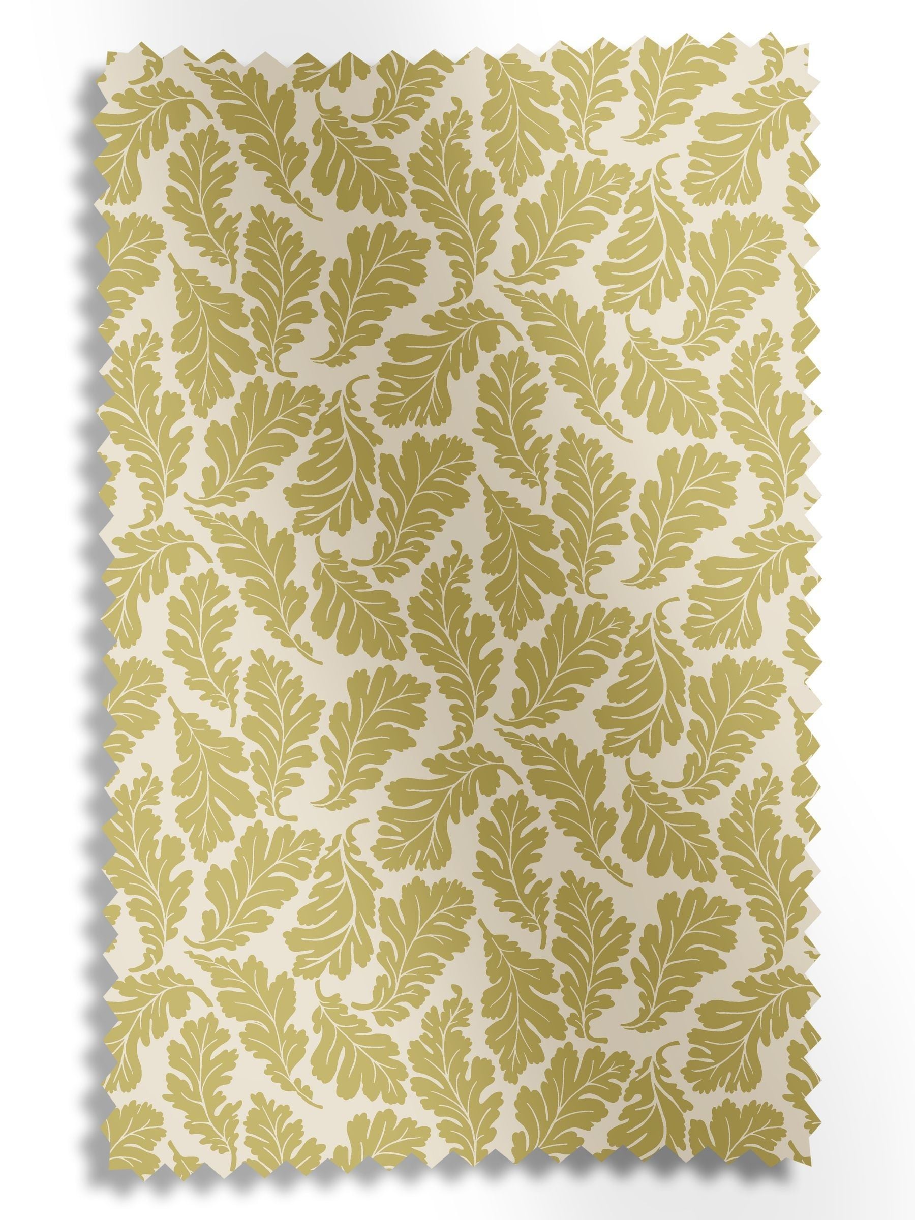 Land & Shore oak leaf made to measure curtain yellow (British brand)