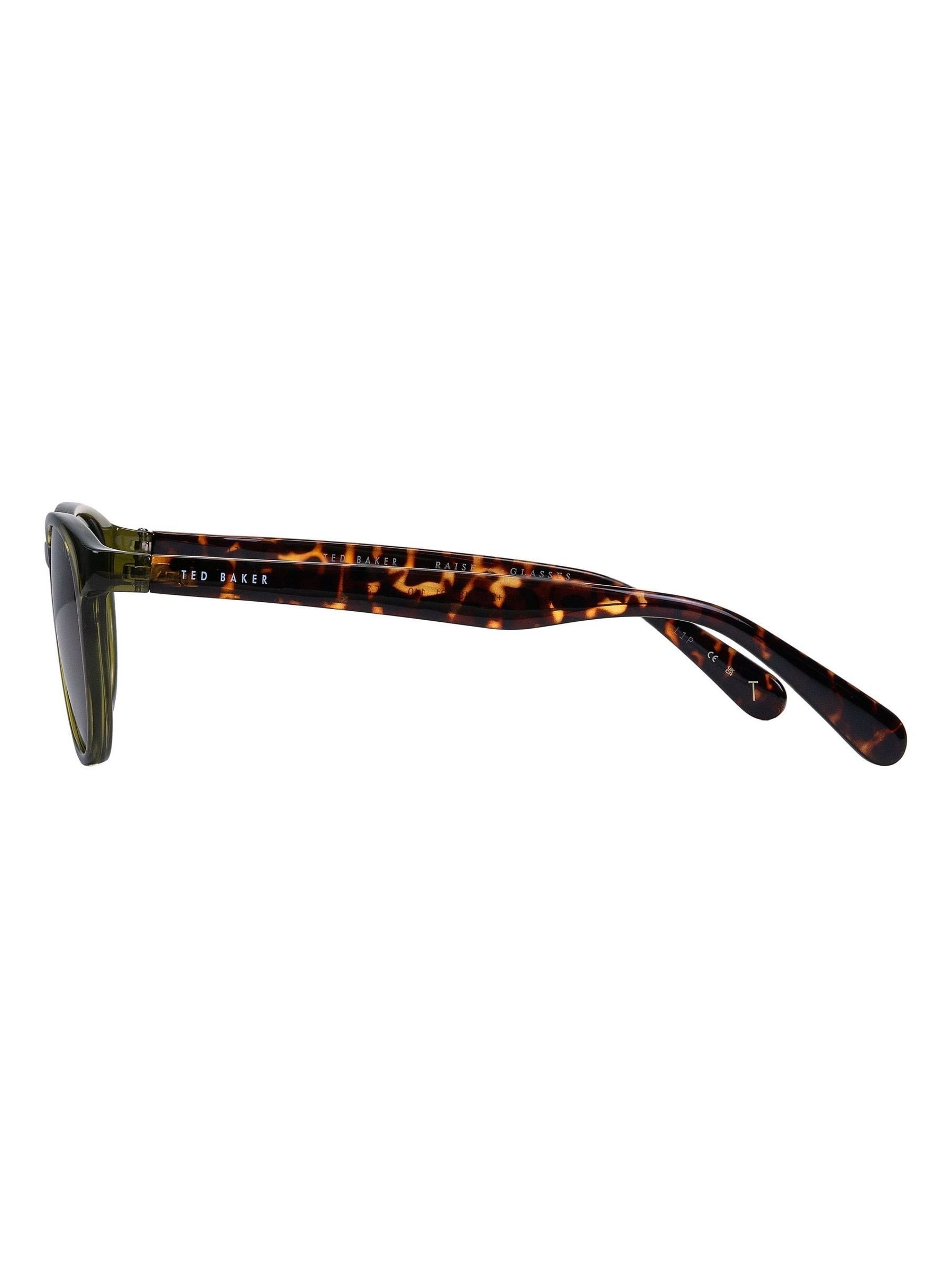 Ted Baker green reader sunglasses with +2.5 strength (British brand)