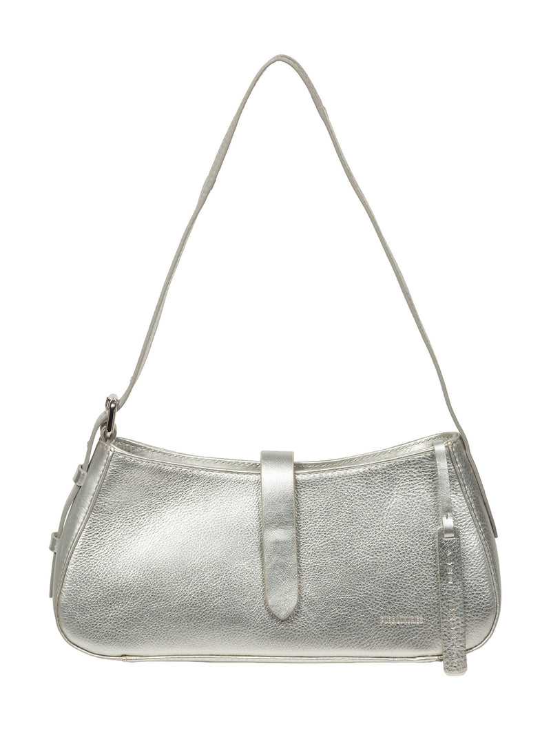 Pure Luxuries London Black Evangeline Leather Grab Bag