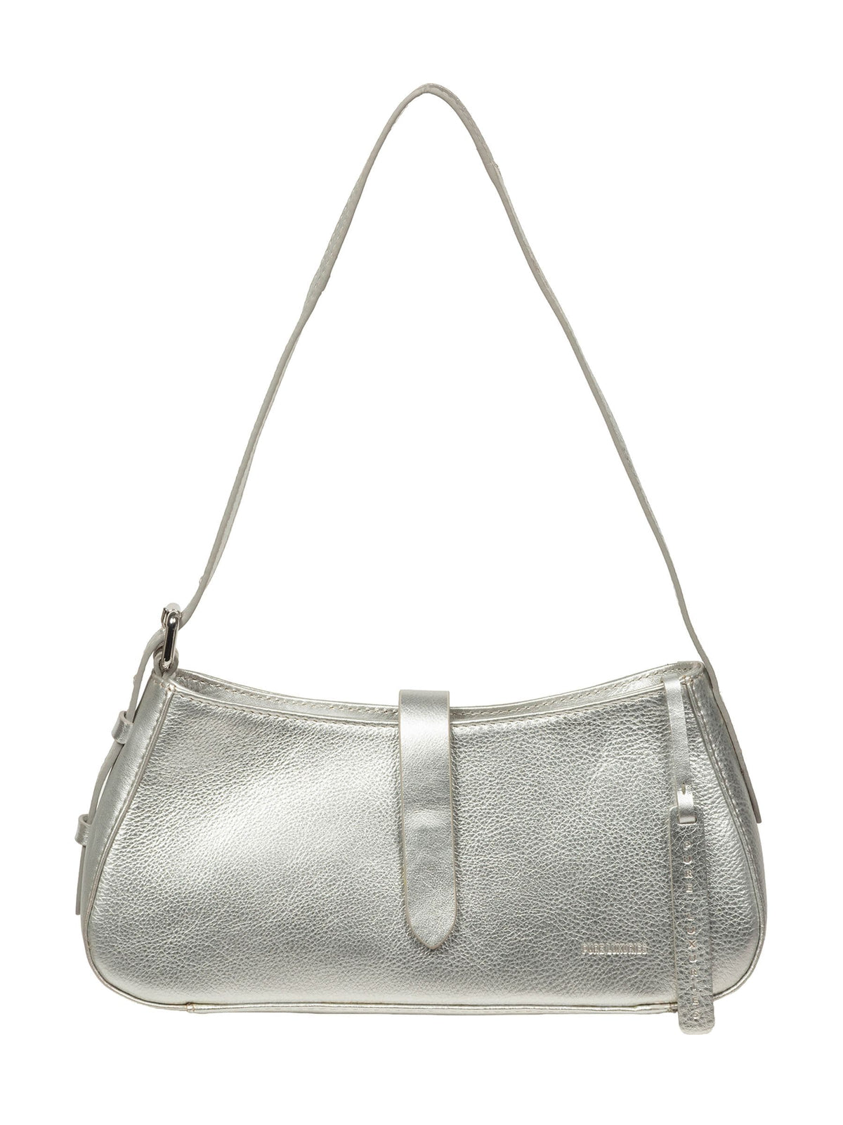 Pure Luxuries London Black Evangeline Leather Grab Bag