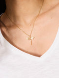 FatFace gold tone dragonfly necklace (British brand)