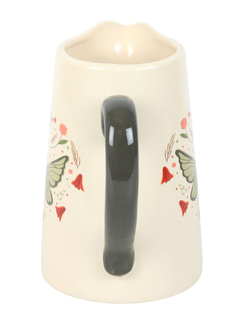 Something Different cream fairy wing ceramic flower jug (British brand)