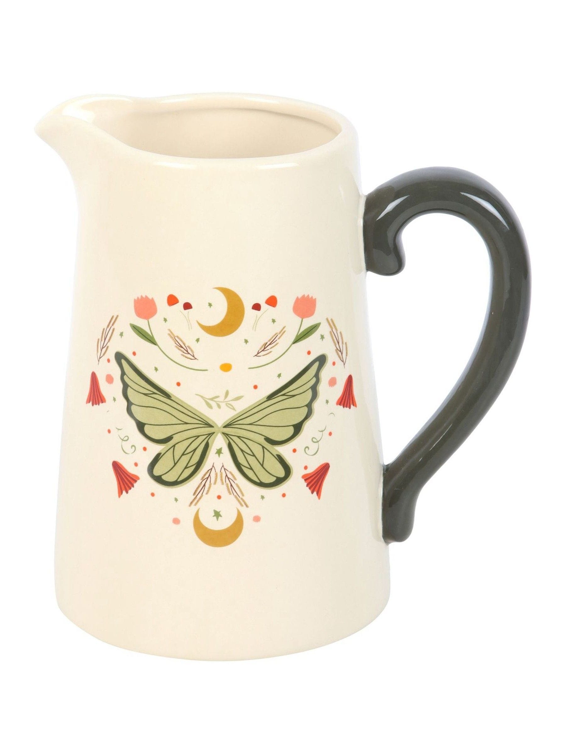 Something Different cream fairy wing ceramic flower jug (British brand)