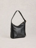 White Stuff black mini Sophia leather cross-body bag - British product