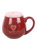 Something Different red sacred heart mug and socks set, UK version