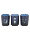 Something Different blue moon votive candle holders set (British brand)