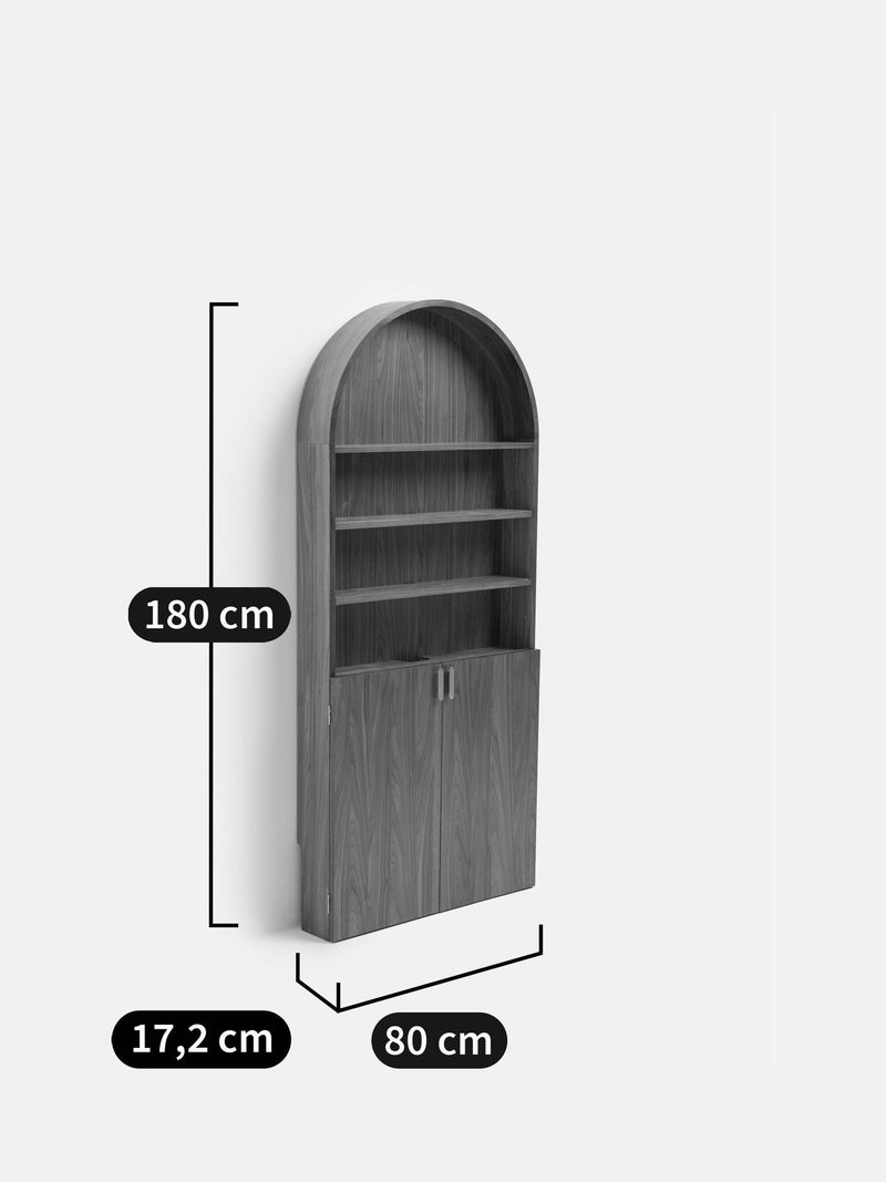La Redoute Intérieurs Marcela bookcase with hideaway desk, UK version