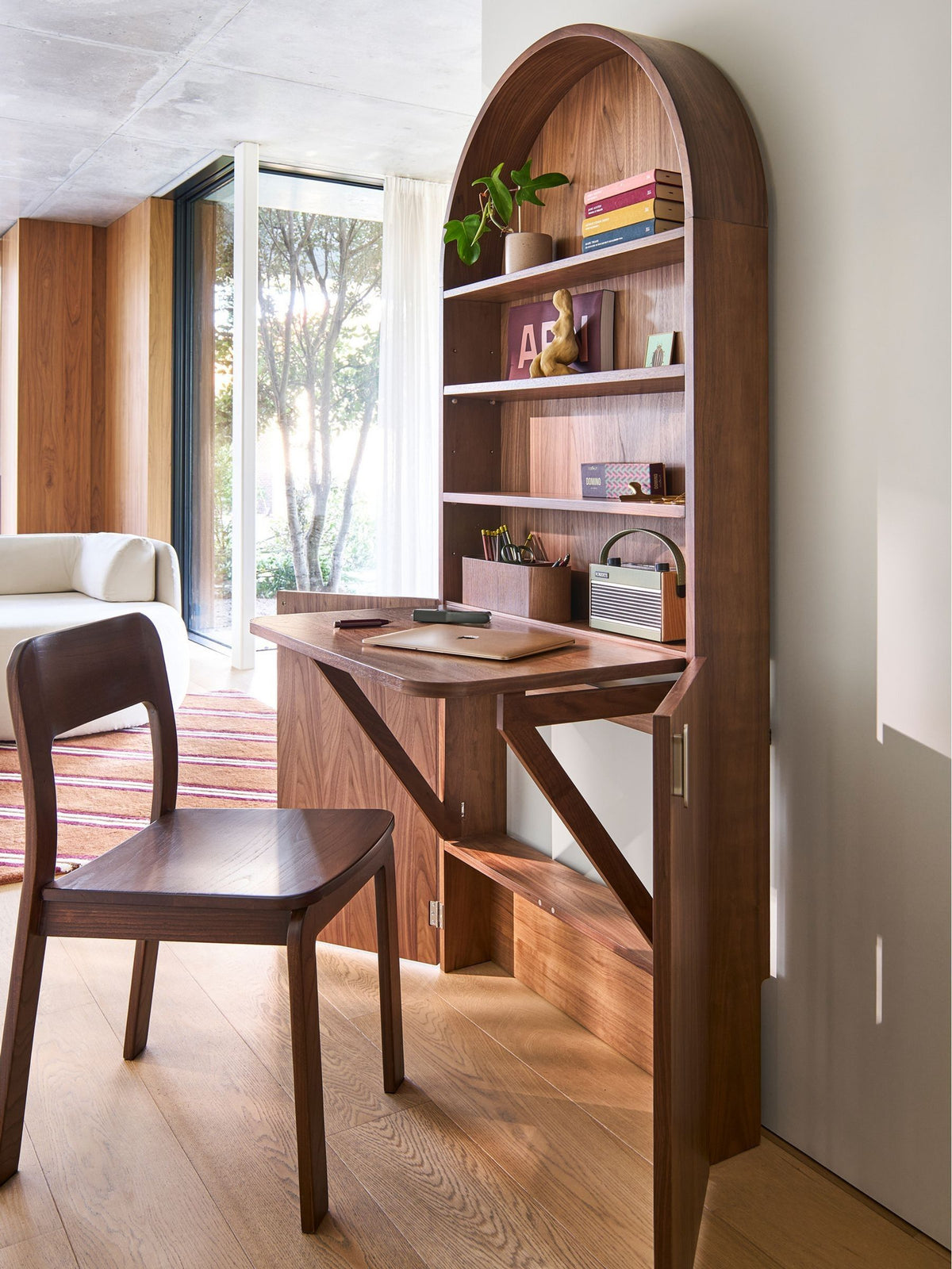 La Redoute Intérieurs Marcela bookcase with hideaway desk, UK version