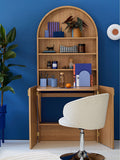 La Redoute Intérieurs Oak Marcela Bookcase with Hideaway Desk