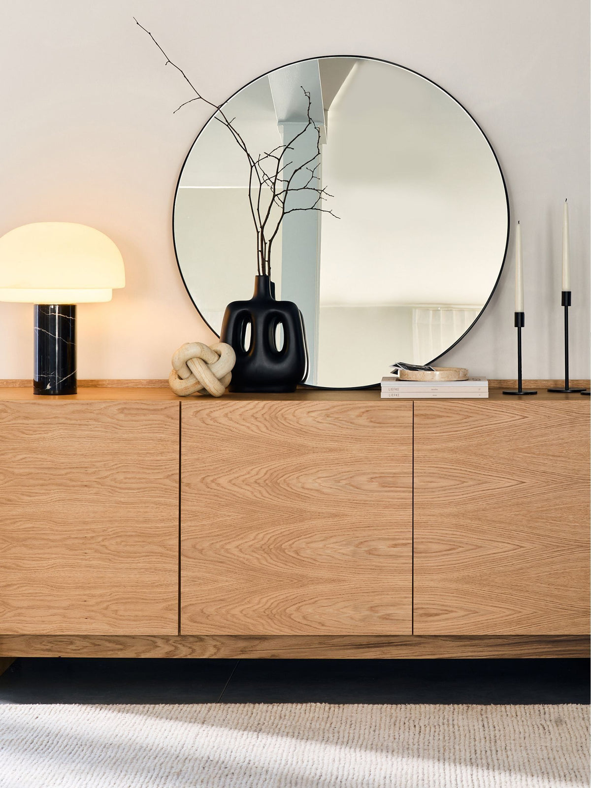 La Redoute Intérieurs Iodus Round Metal Mirror, 90cm Diameter