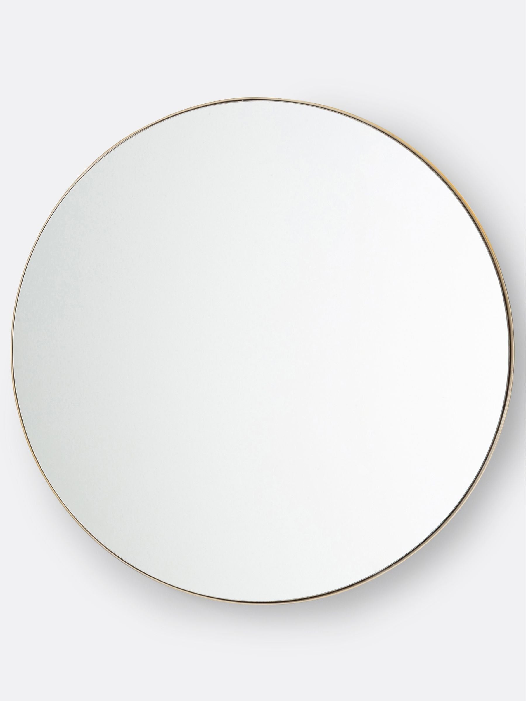 La Redoute Intérieurs Brass Iodus metal mirror 90cm, imported from the UK
