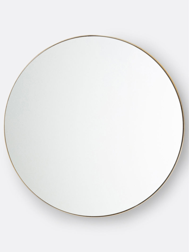 La Redoute Intérieurs Brass Iodus metal mirror 90cm, imported from the UK