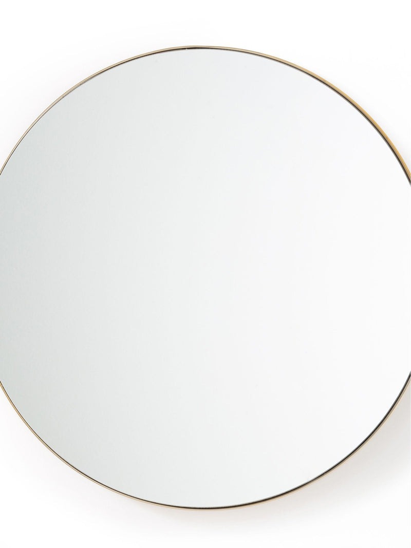 La Redoute Intérieurs Brass Iodus metal mirror 90cm, imported from the UK