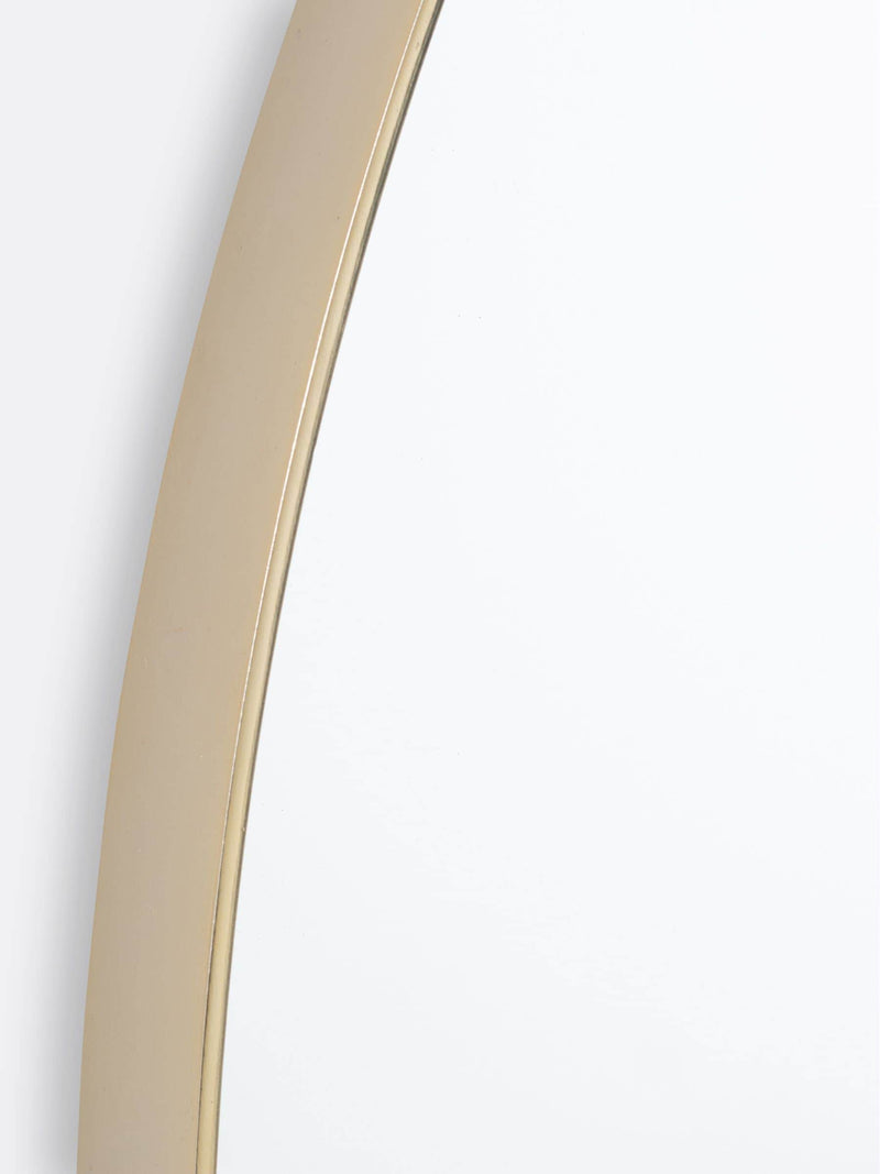 La Redoute Intérieurs Brass Iodus metal mirror 90cm, imported from the UK