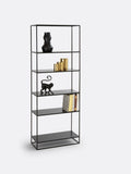 La Redoute Hiba black metal bookcase 160cm tall (British brand)