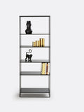 La Redoute Hiba black metal bookcase 160cm tall (British brand)