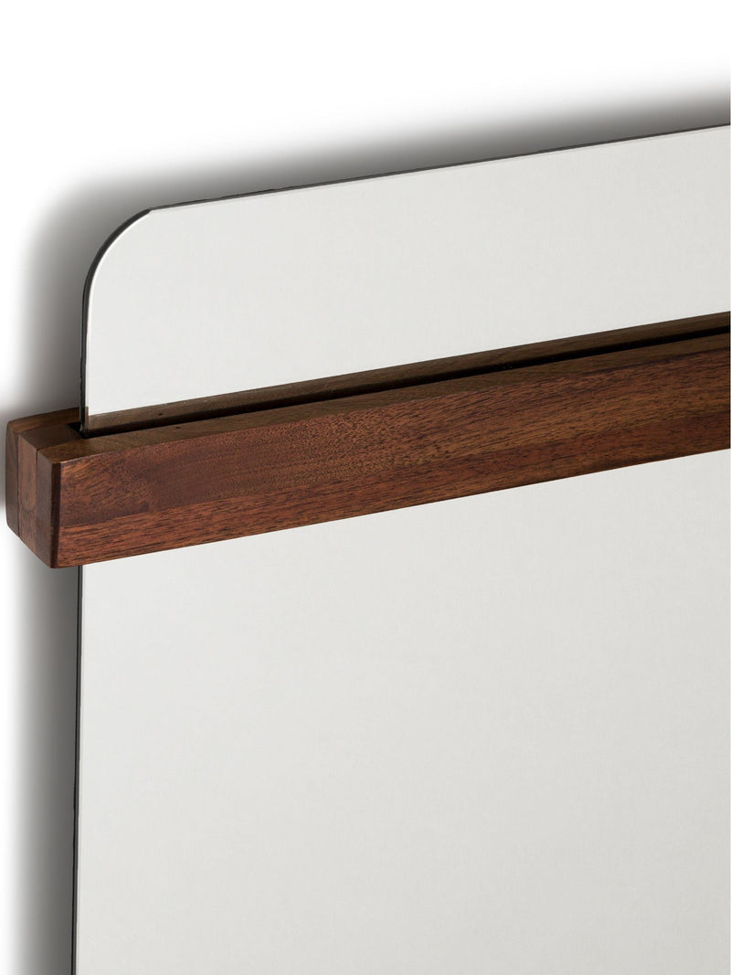 La Redoute Intérieurs walnut Nemma mirror 120x64cm (British brand)