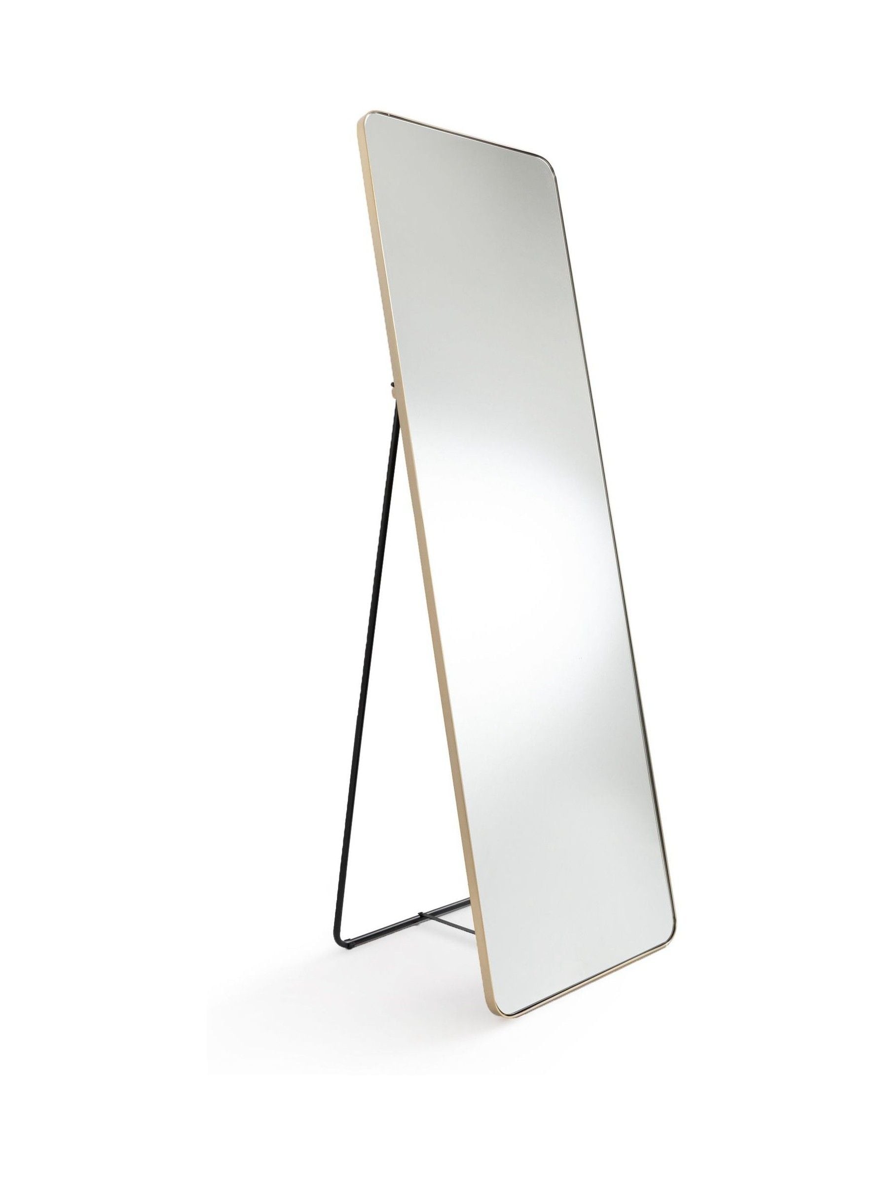 La Redoute Intérieurs Brass Iodus standing psyche mirror 150cm, UK version