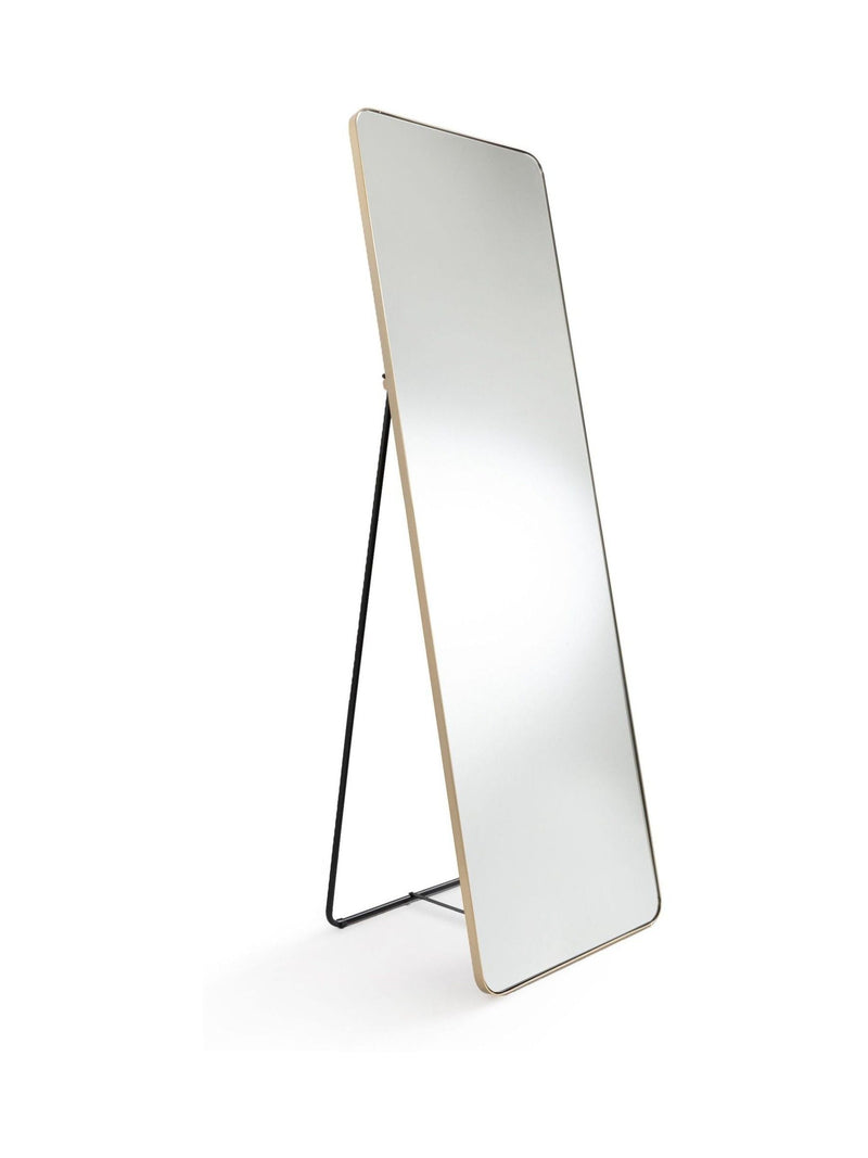 La Redoute Intérieurs Brass Iodus standing psyche mirror 150cm, UK version