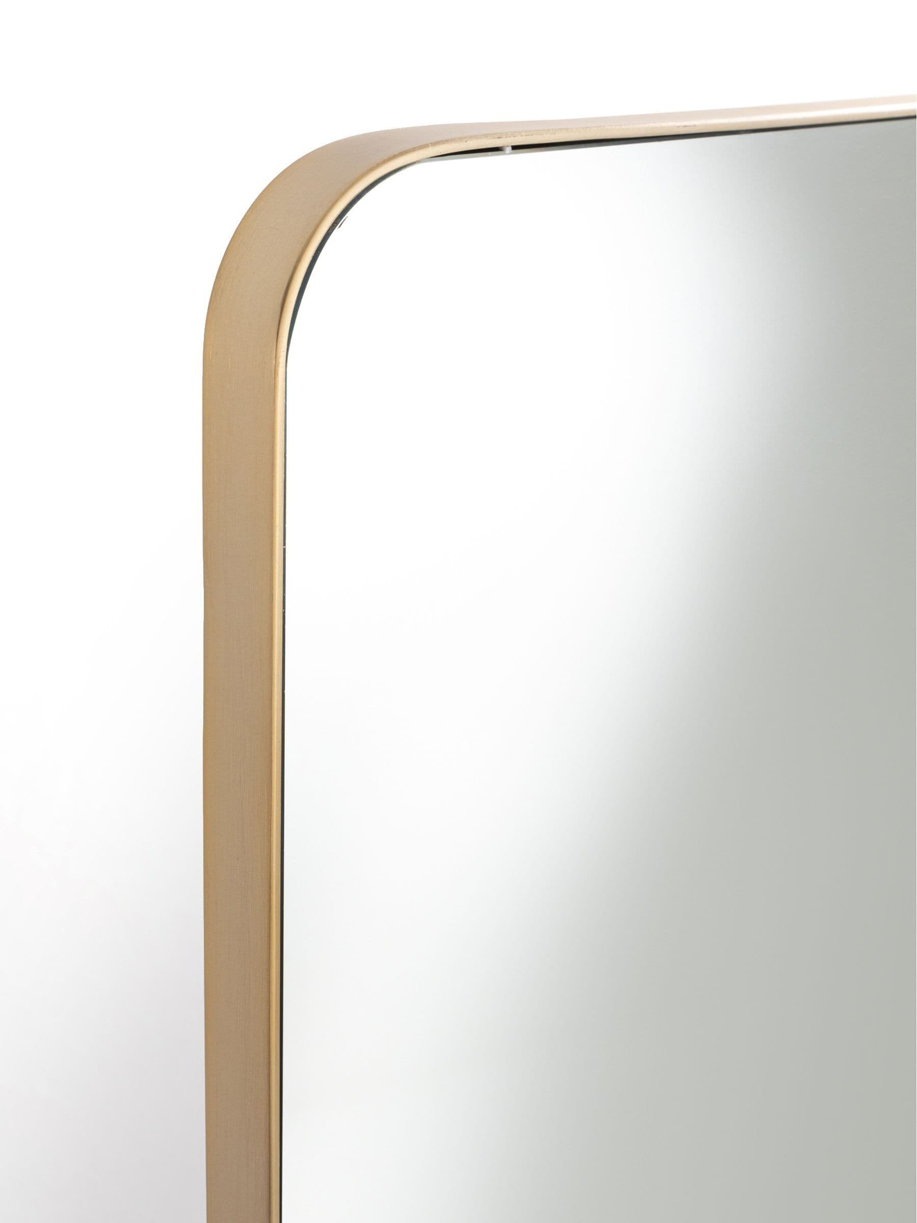 La Redoute Intérieurs Brass Iodus standing psyche mirror 150cm, UK version