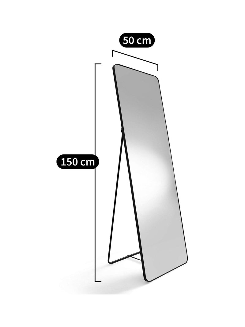 La Redoute Intérieurs Brass Iodus standing psyche mirror 150cm, UK version