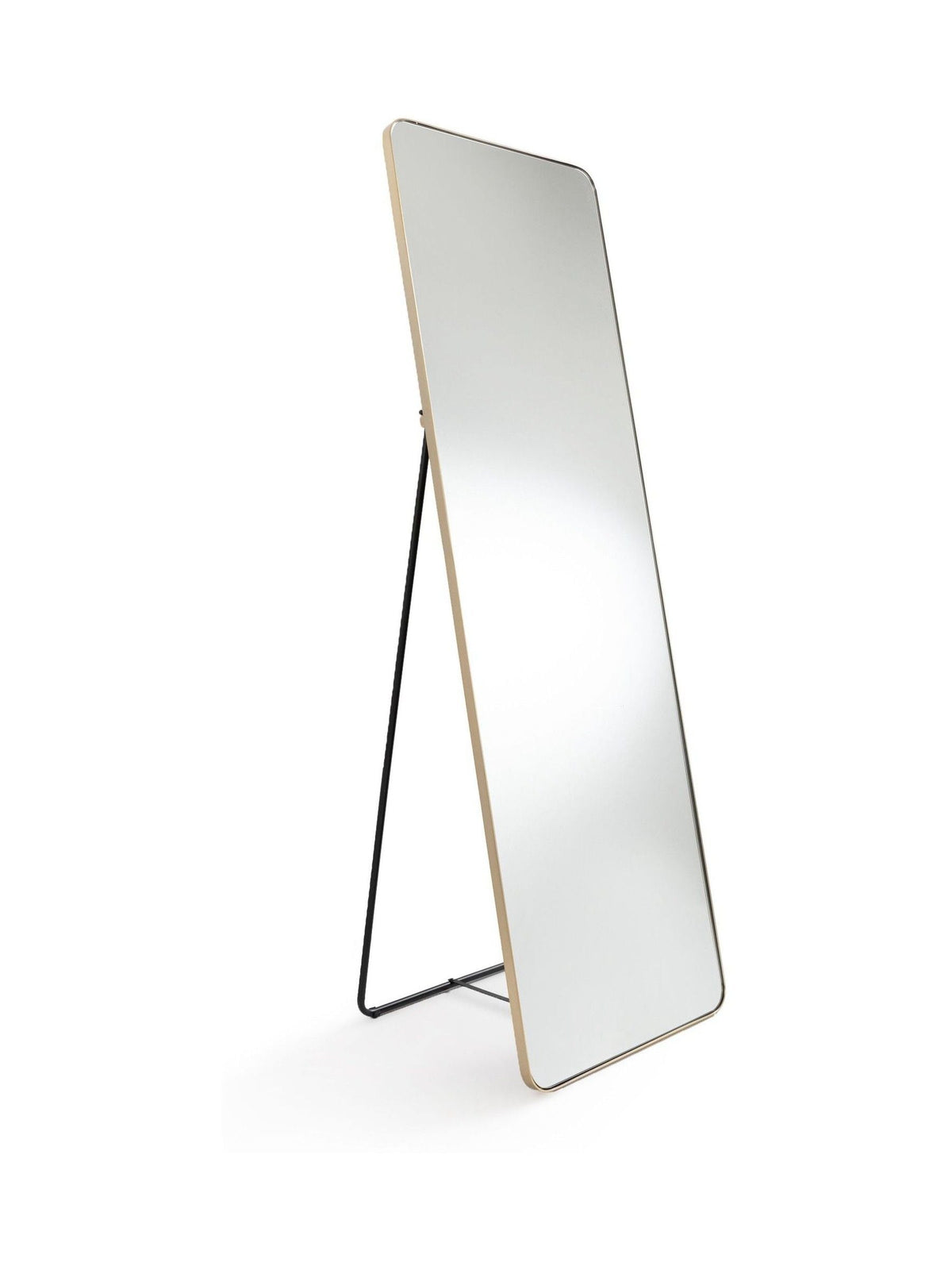 La Redoute Intérieurs Brass Iodus standing psyche mirror 150cm, UK version