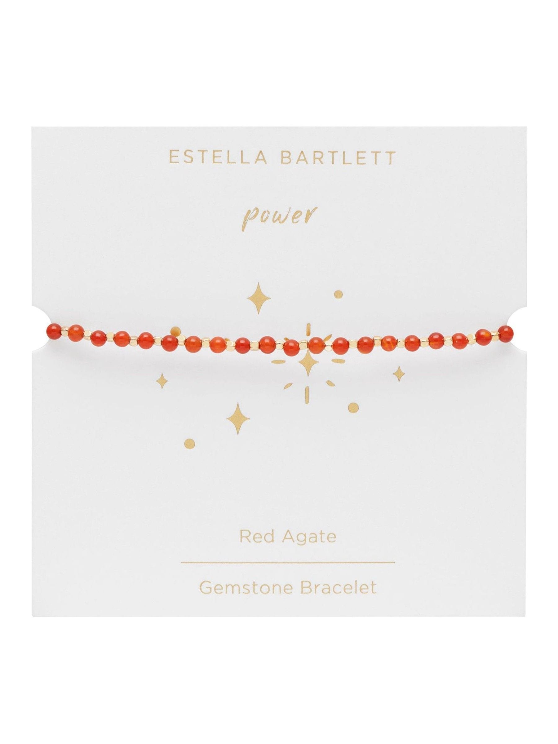 Estella Bartlett Amelia Howlite Bracelet Gold Tone Grey for Stress Relief