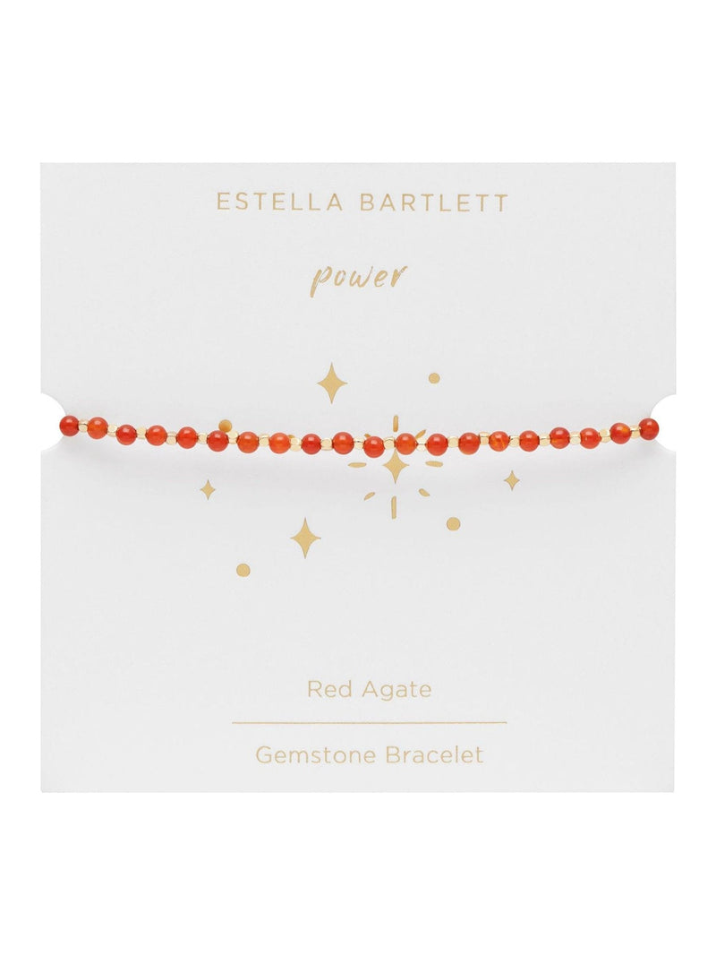Estella Bartlett Amelia Howlite Bracelet Gold Tone Grey for Stress Relief