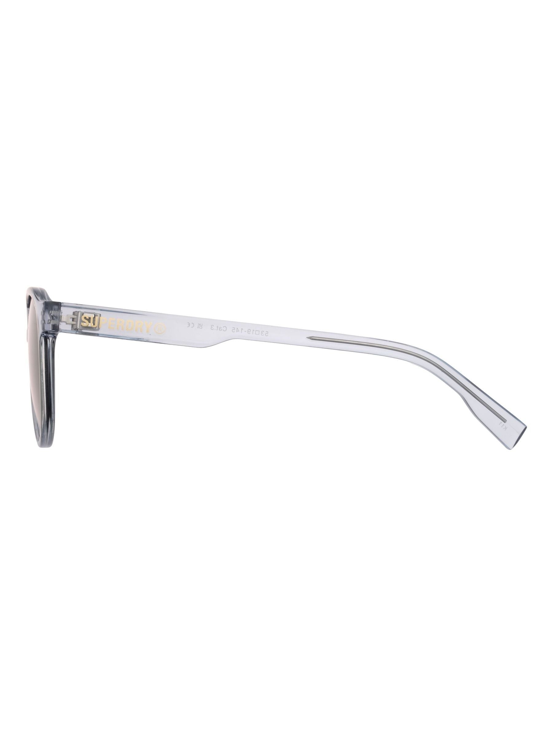 Superdry Grey double bridge round sunglasses, UK version