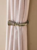 Brushed Silver Trumpet Curtain Holdbacks (Set of 2) - 16.5cm