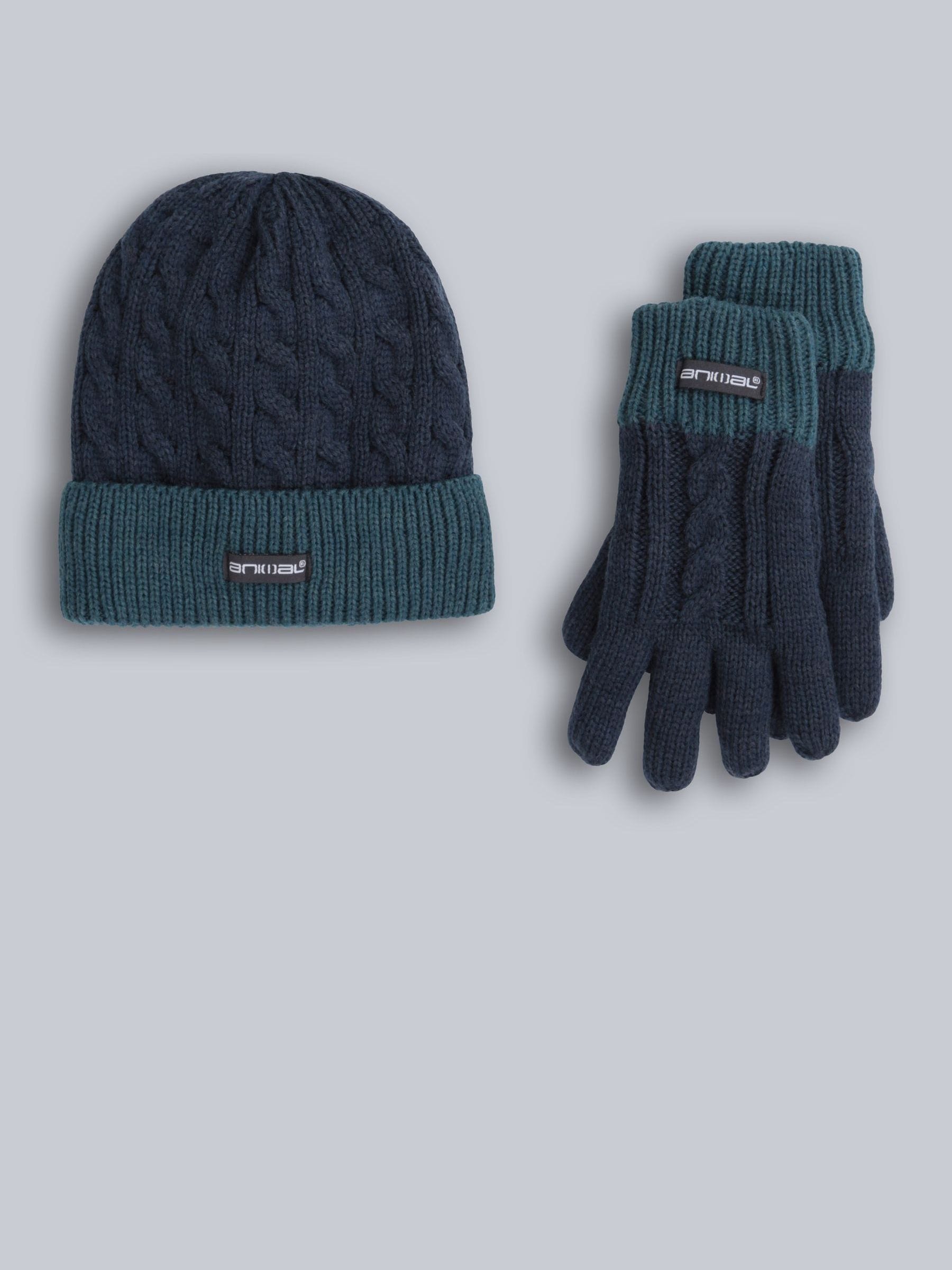 Kids fur lined hat and gloves set, lightweight winter accessory (British brand)