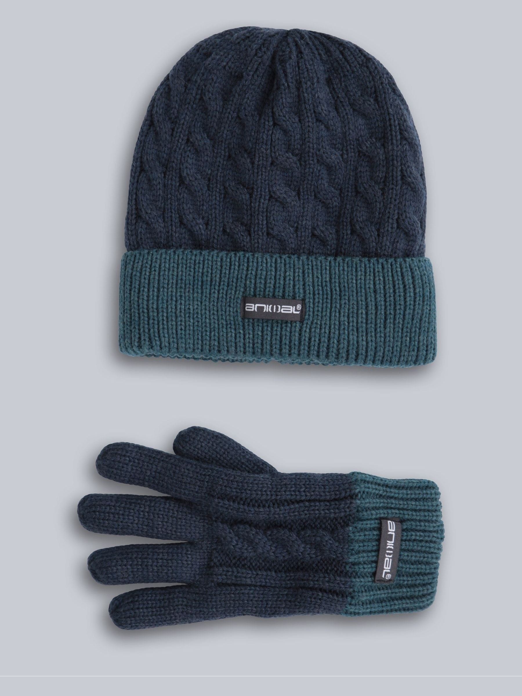 Kids fur lined hat and gloves set, lightweight winter accessory (British brand)