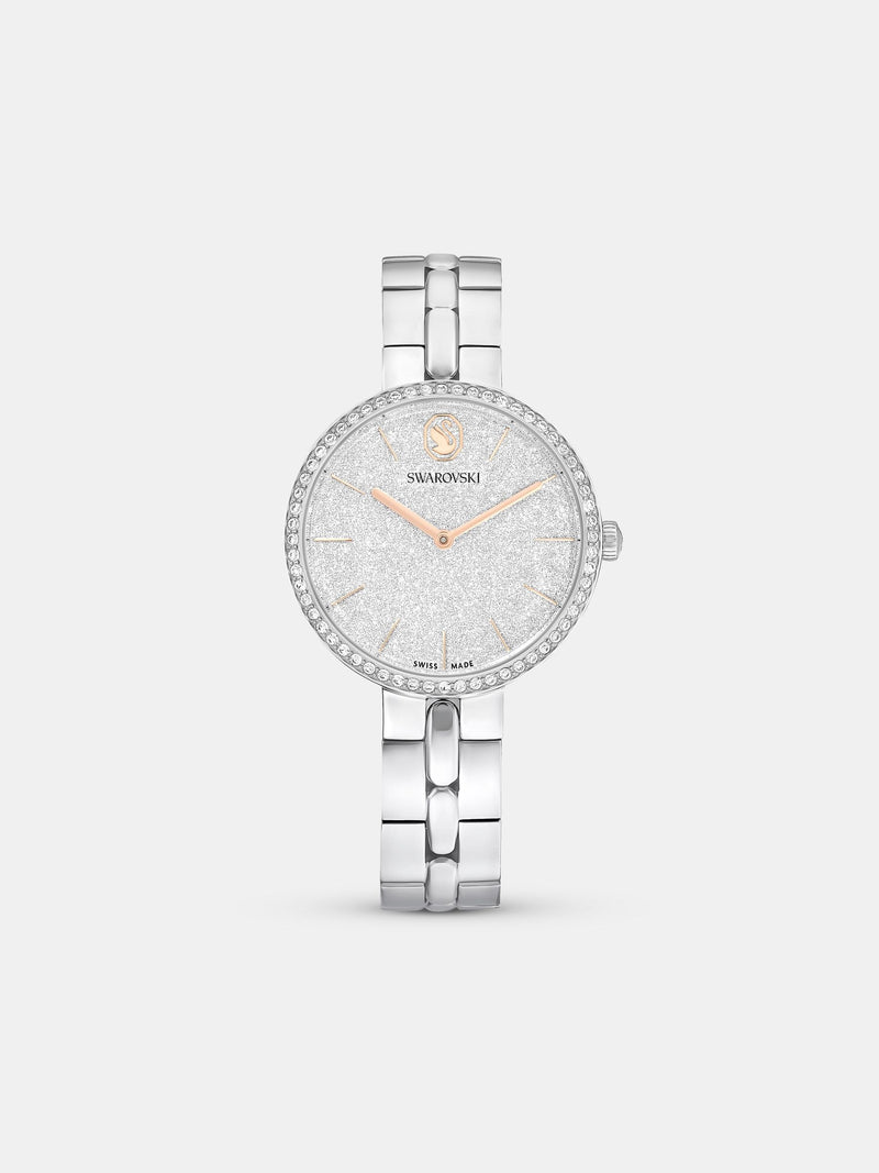 Swarovski Cosmopolitan silver tone watch, imported from the UK