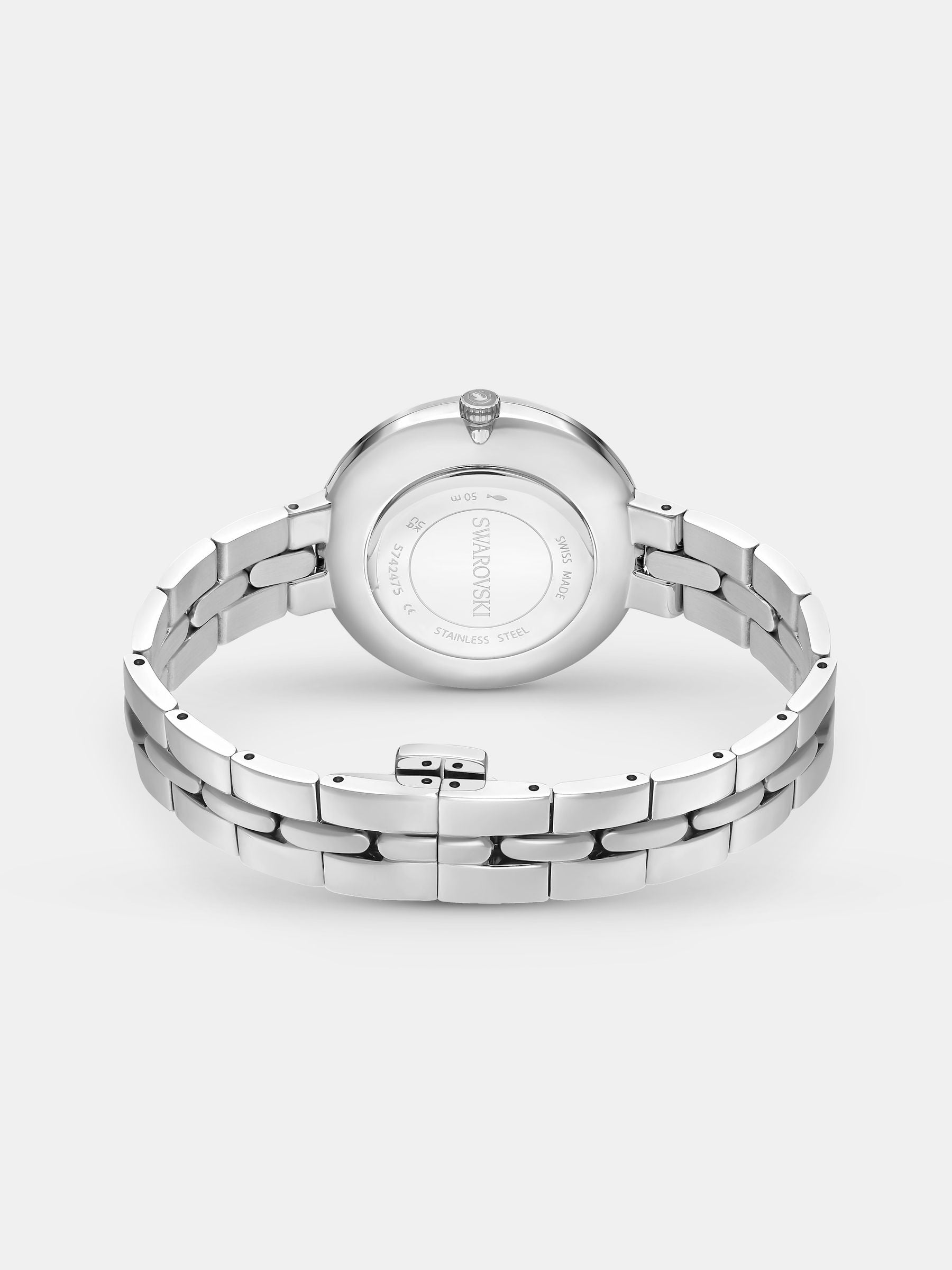 Swarovski Cosmopolitan silver tone watch, imported from the UK