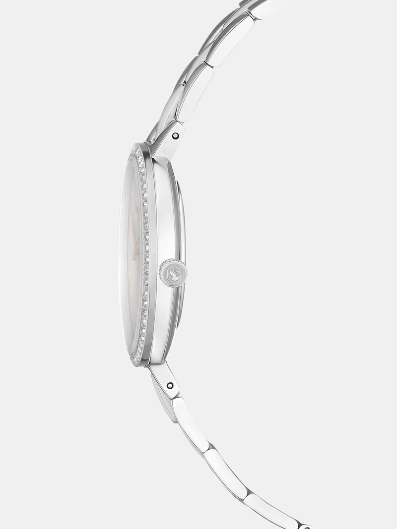 Swarovski Cosmopolitan silver tone watch, imported from the UK