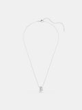 Swarovski Hyperbola pendant rhodium plated Zirconia necklace, UK version