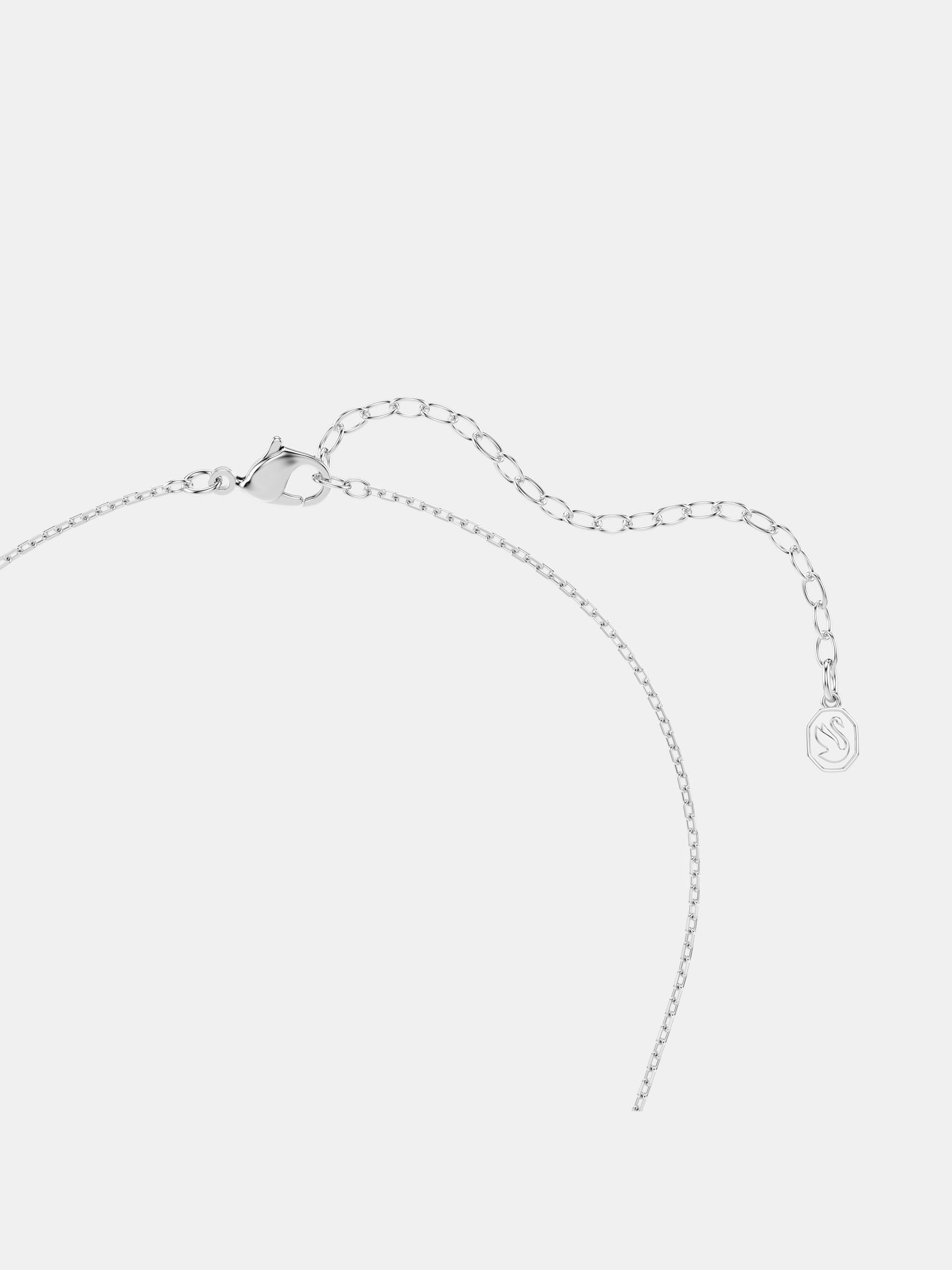 Swarovski Hyperbola pendant rhodium plated Zirconia necklace, UK version