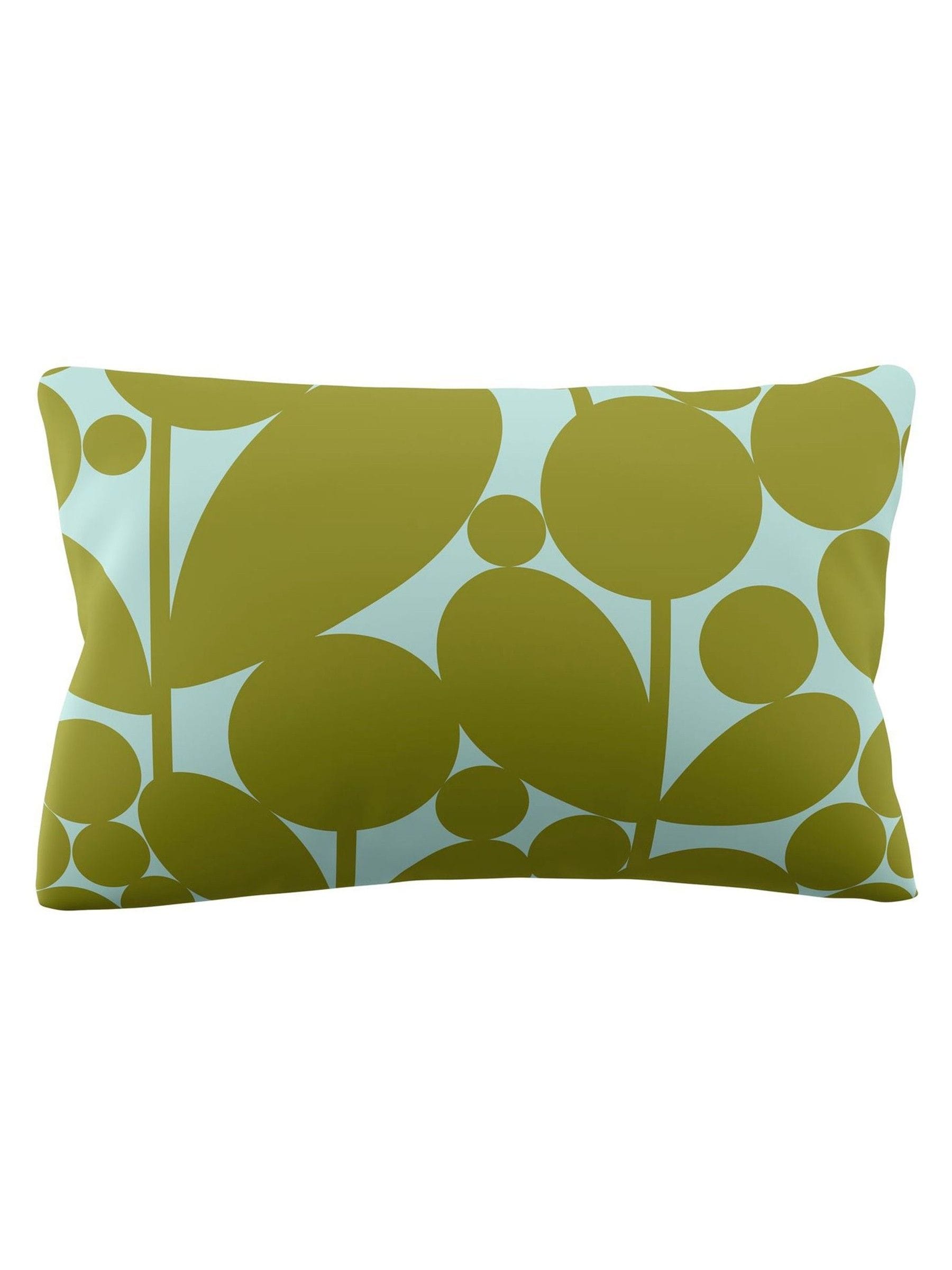 Orla Kiely aqua seagrass blue bubble flower pillowcases (British brand)