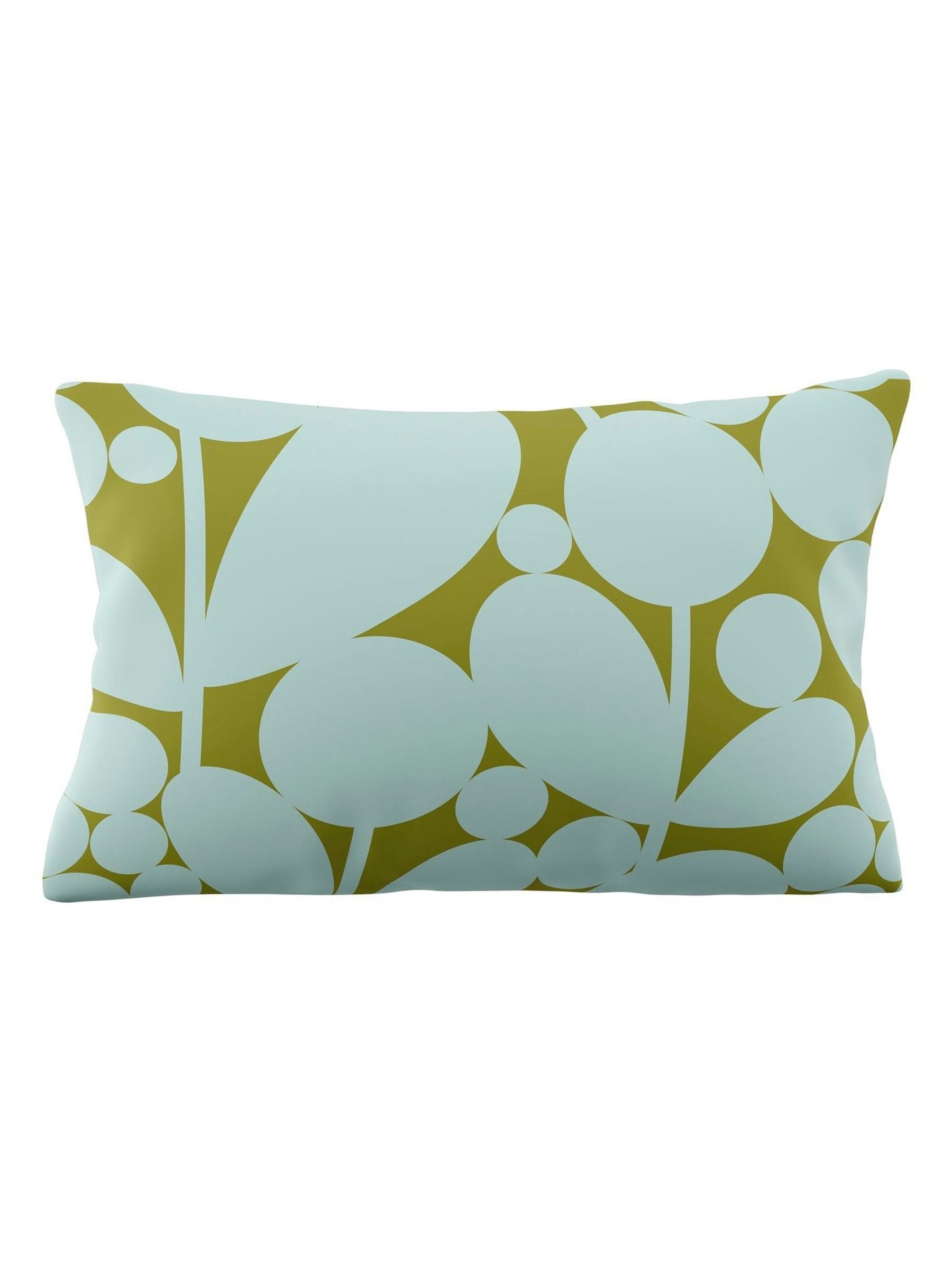 Orla Kiely aqua seagrass blue bubble flower pillowcases (British brand)