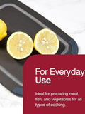 Zyliss dark grey wood fibre cutting board 37x28cm, UK version
