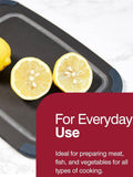 Zyliss dark grey wood fibre cutting board 44.5x33cm, UK version