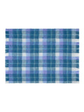 Bluebellgray Sea Blue Highland Check throw 130x170cm (British brand)