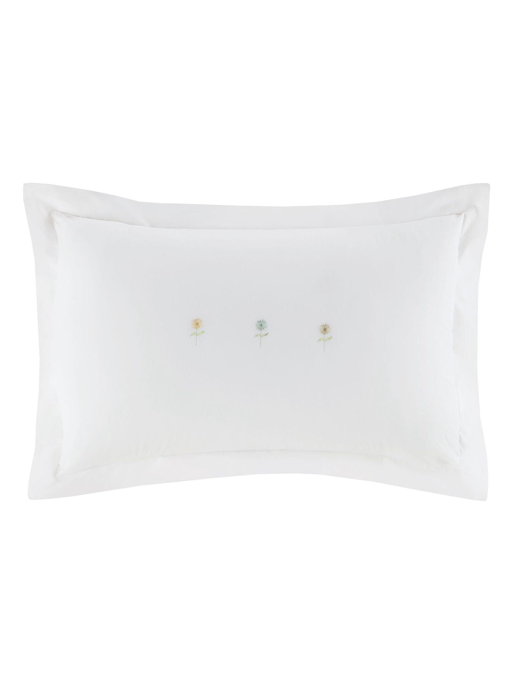 Sophie Allport embroidered sunflower pillowcases set of 2, imported from the UK