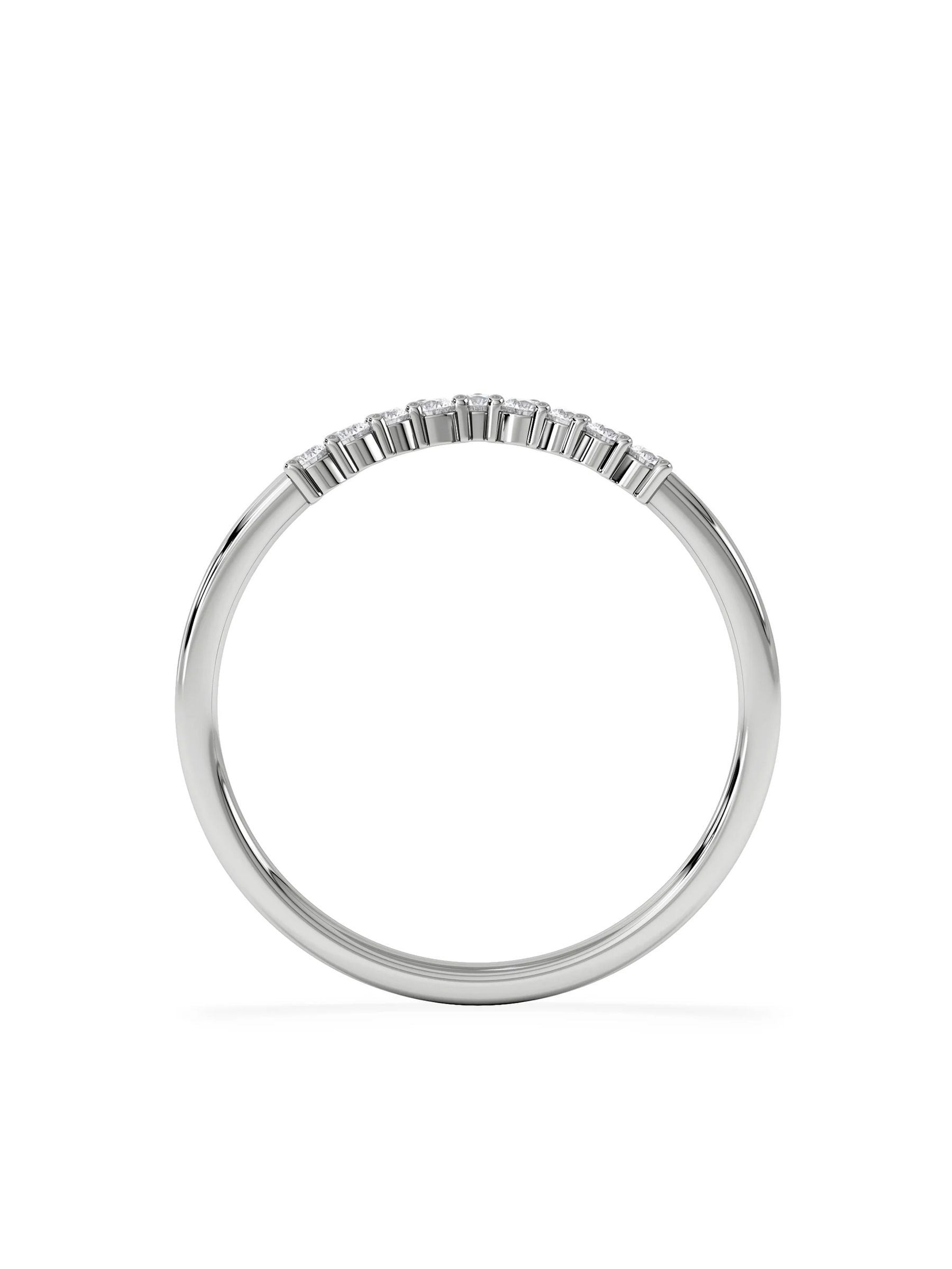 The Diamond Store lab diamond wishbone ring 0.15ct - British product