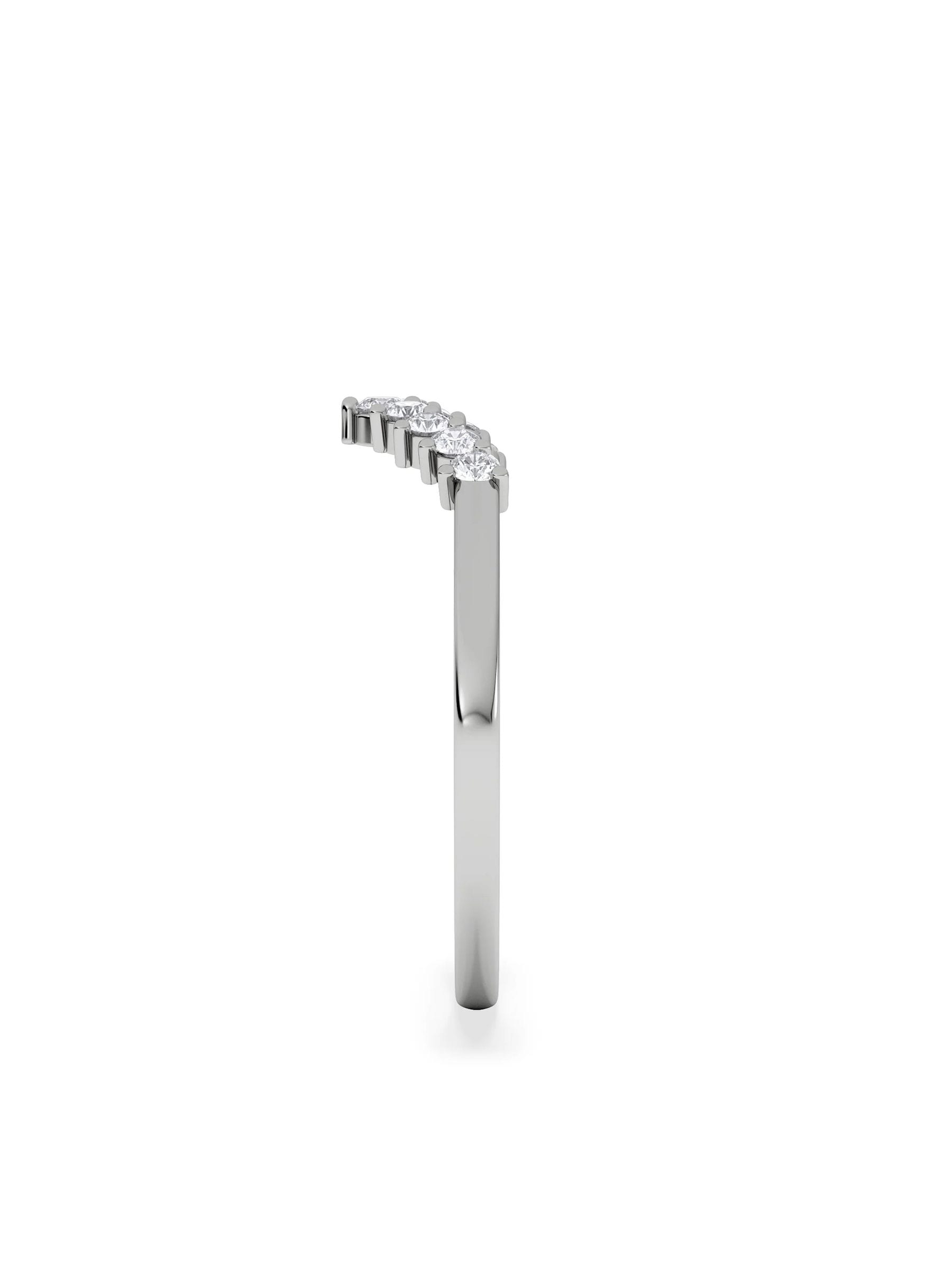 The Diamond Store lab diamond wishbone ring 0.15ct - British product
