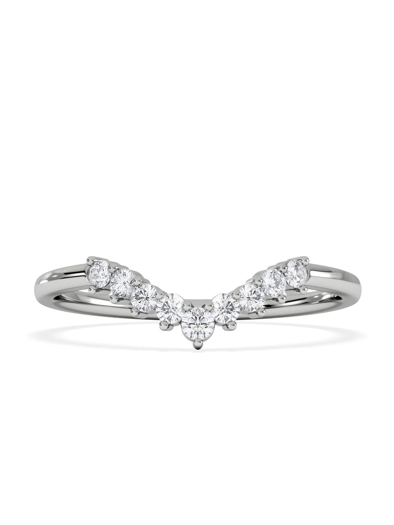 The Diamond Store lab diamond wishbone ring 0.15ct - British product
