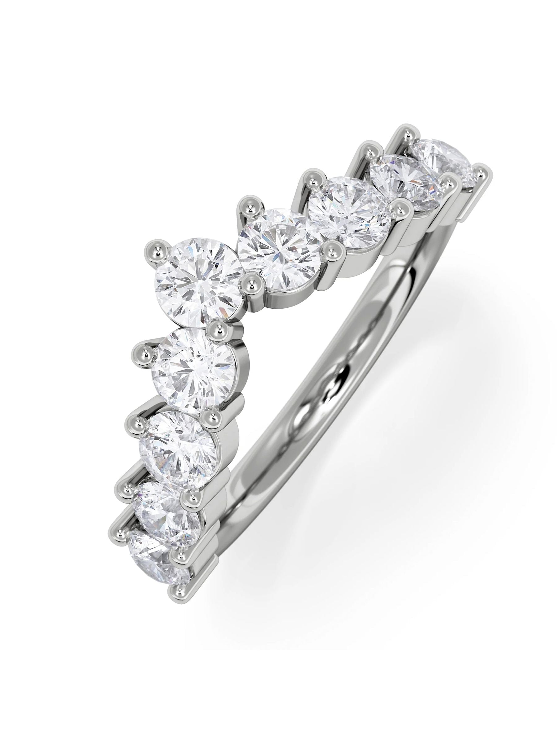 The Diamond Store 1ct lab diamond wishbone ring, imported from the UK