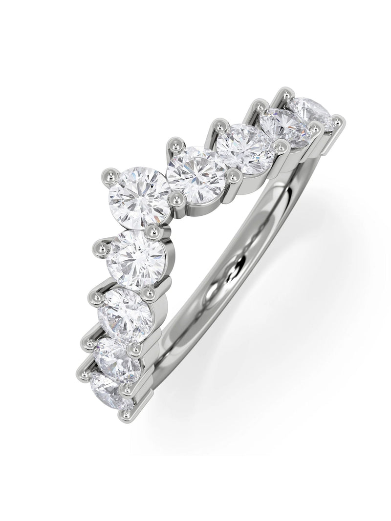 The Diamond Store 1ct lab diamond wishbone ring, imported from the UK